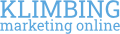 Logotipo Klimbing Marketing azul para banner cookies